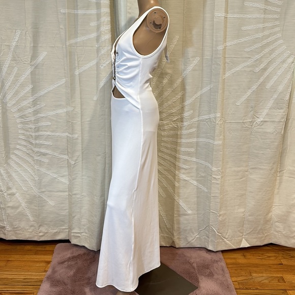 CHRISTOPHER ESBER PLUNGE NECKLINE POLAR ORBIT DRESS - Picture 7 of 13